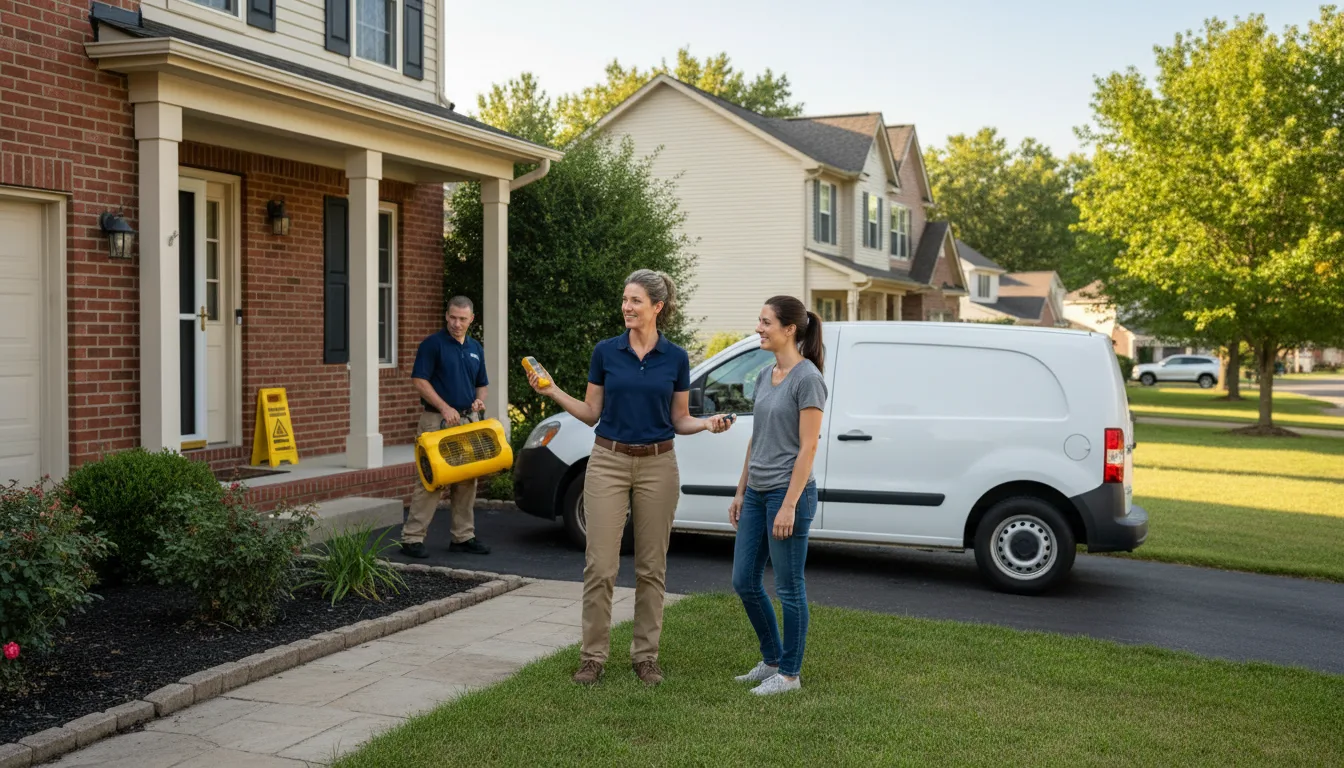 Residential water damage restoration in Kresgeville, PA